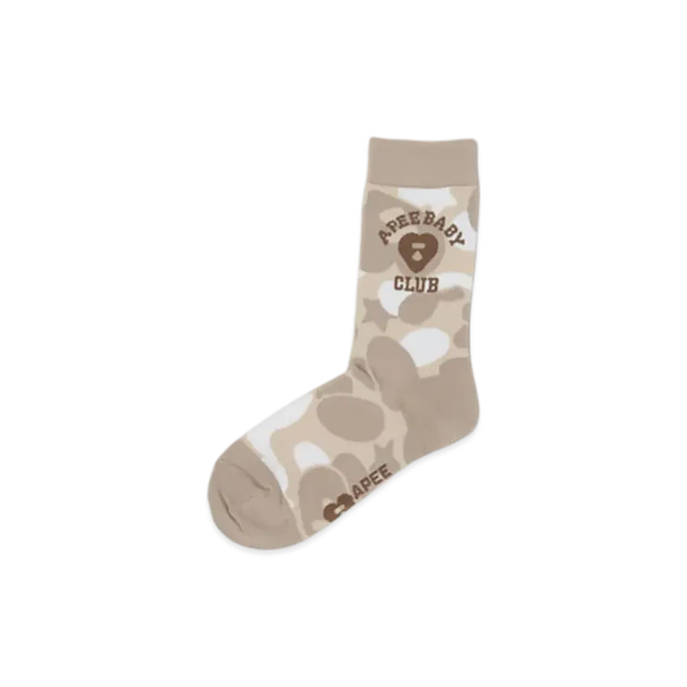 A BATHING APE APEE Camo Socks #2 "Ivory"