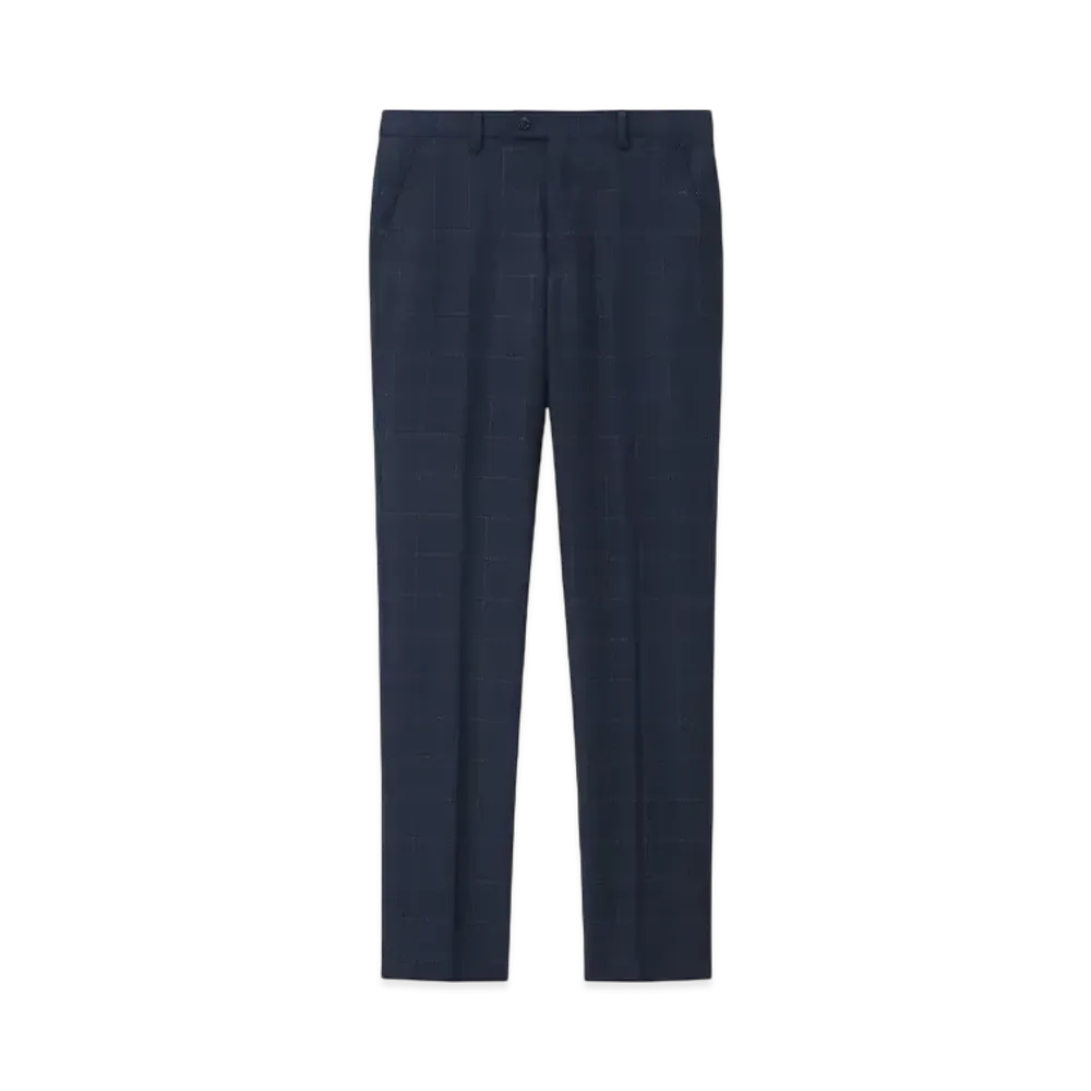 Paul Smith Stitch Check Single 2B Suit "DarkBlue"