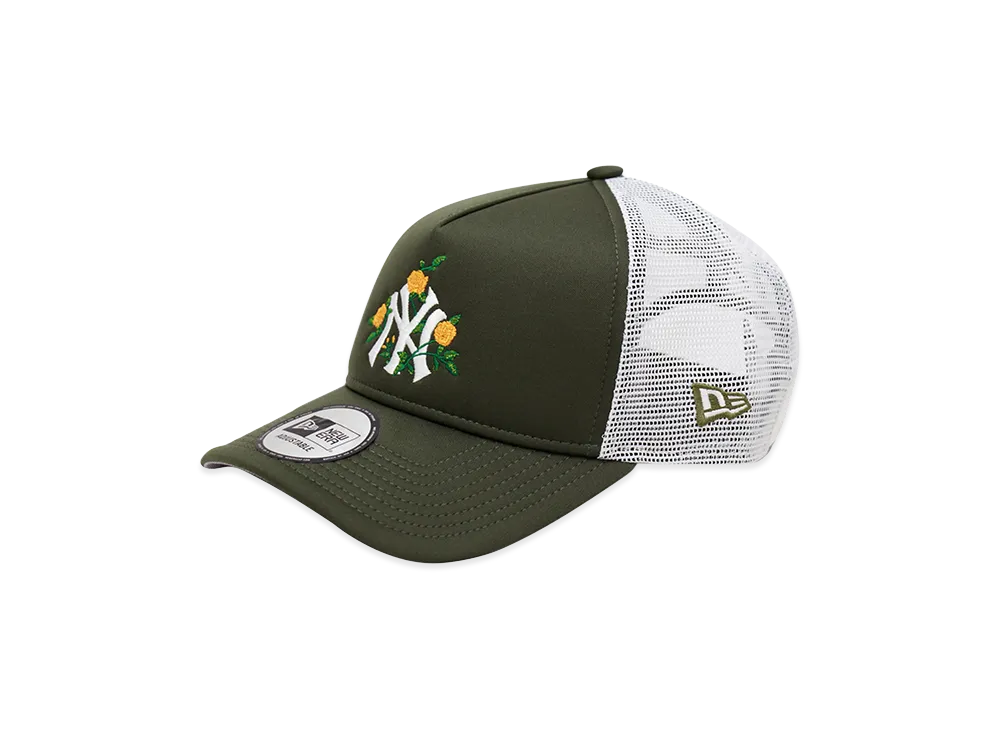 NEW ERA x THE CAP 9Forty A-Frame Synthetic Rose New York Yankees "Olive"