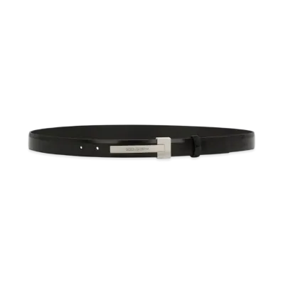 DOLCE&GABBANA Brushed Calfskin Belt "Black"