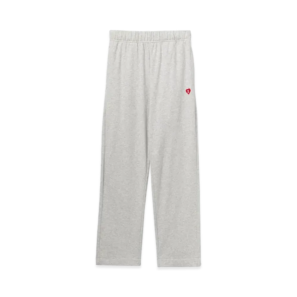 A BATHING APE Women's Heart Badge Sweat Pants "Gray"