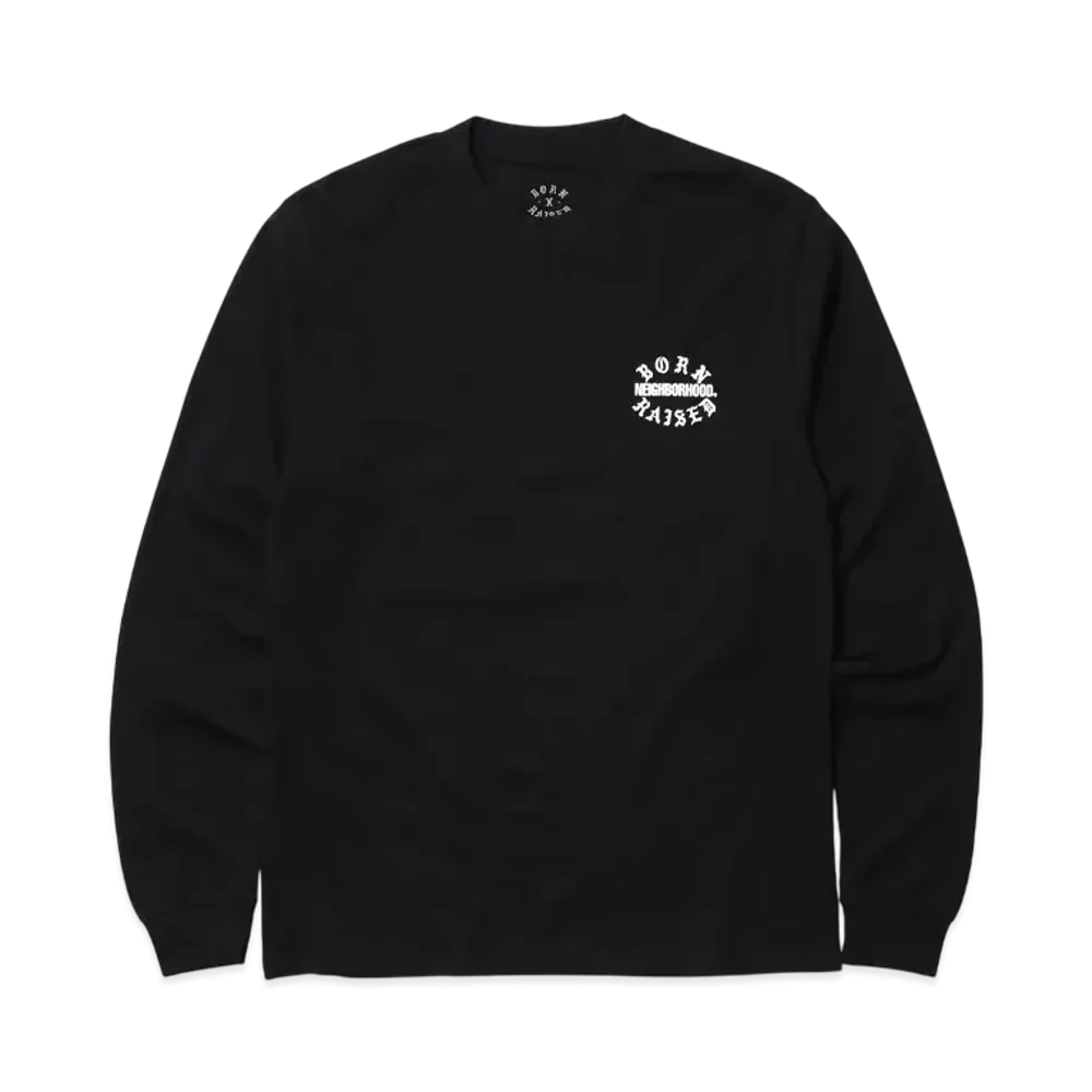 NEIGHBORHOOD x Born x Raised Tee LS-2 "Black"