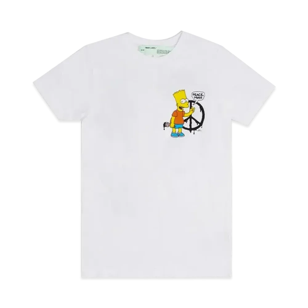 OFF-WHITE Bart Peace T-Shirt "White"