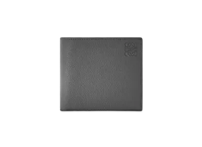 LOEWE Bifold Coin Wallet In Soft Grained Calfskin "Anthracite"