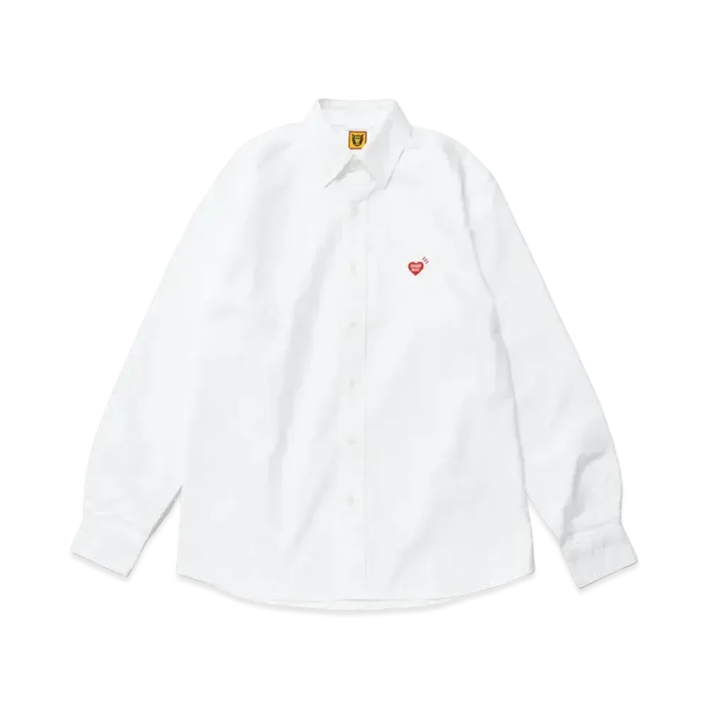 HUMAN MADE Oxford Bd L/S Shirt "White"