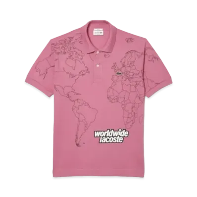 LACOSTE World Wide LACOSTE Polo Shirt "Pink"
