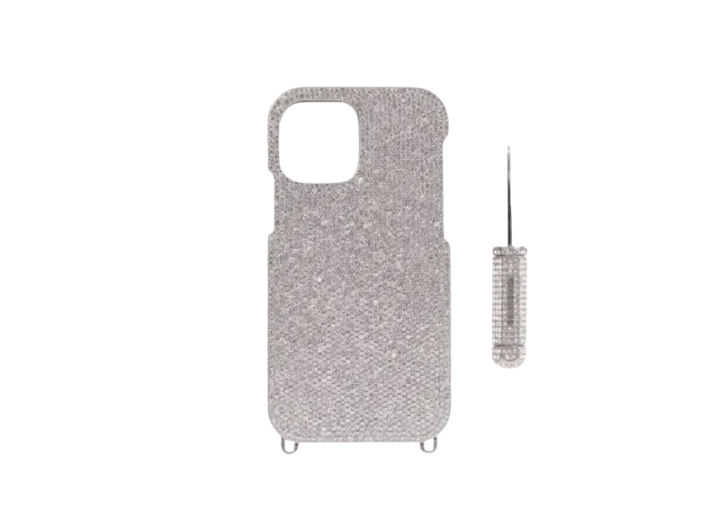 BALENCIAGA Gram Phone Case "Silver"