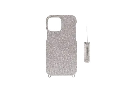 BALENCIAGA Gram Phone Case "Silver"