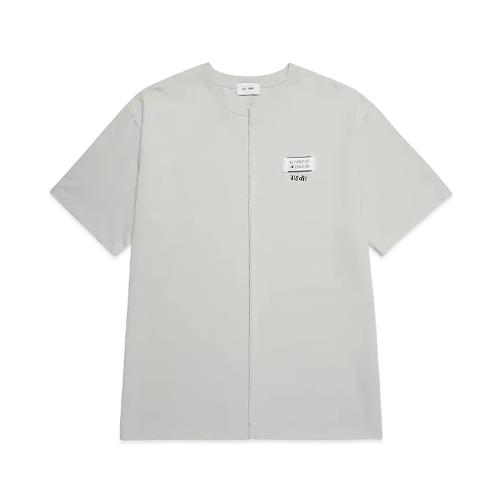 ILLEDIT Half Cutting T-Shirt "Grey"
