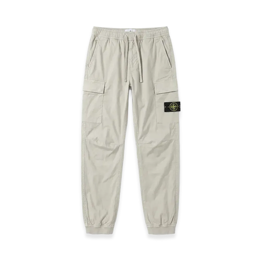 Stone Island Logo Stretch Pocket Cargo Pants "Gray"