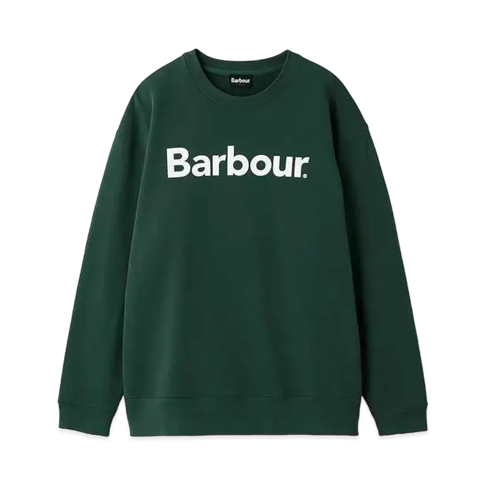 Barbour Japan Limited Logo Crew Neck Sweat "Green"
