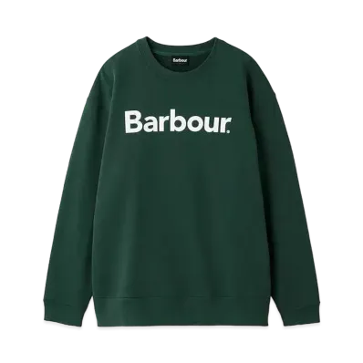 Barbour Japan Limited Logo Crew Neck Sweat "Green"