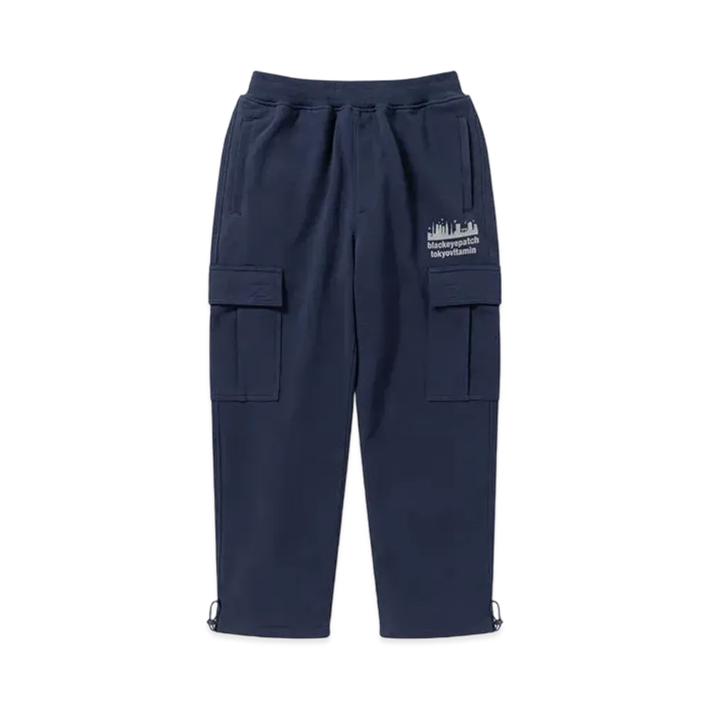 BlackEyePatch x tokyovitamin Sweat Cargo Pants "Navy"