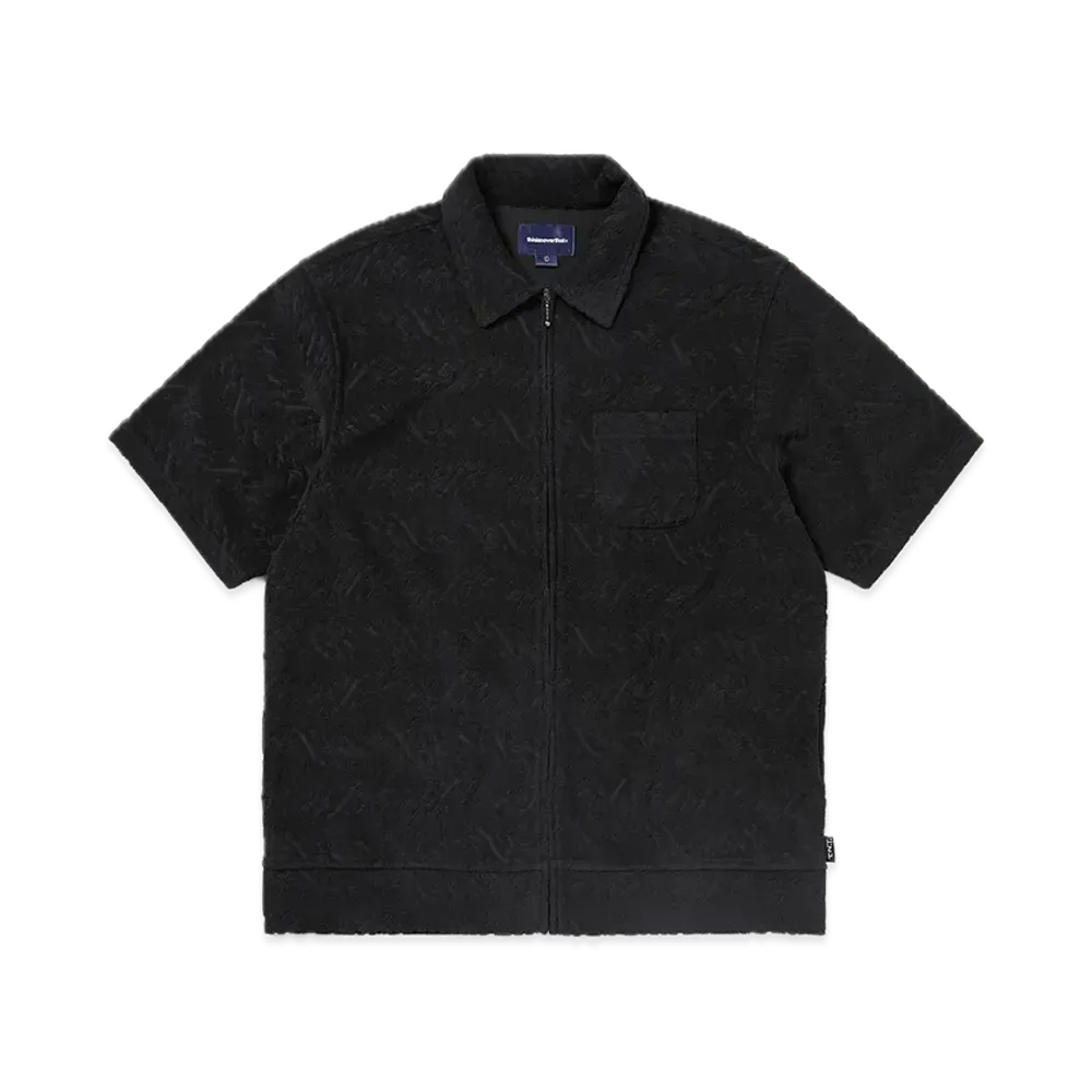 thisisneverthat Terry S/S Zip Shirt "Black"