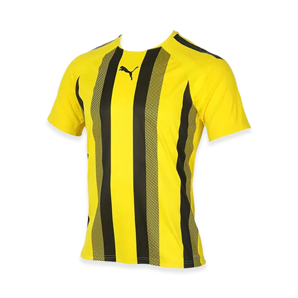 PUMA teamLIGA Striped Match Shirt "Cyber Yellow/Puma Black"