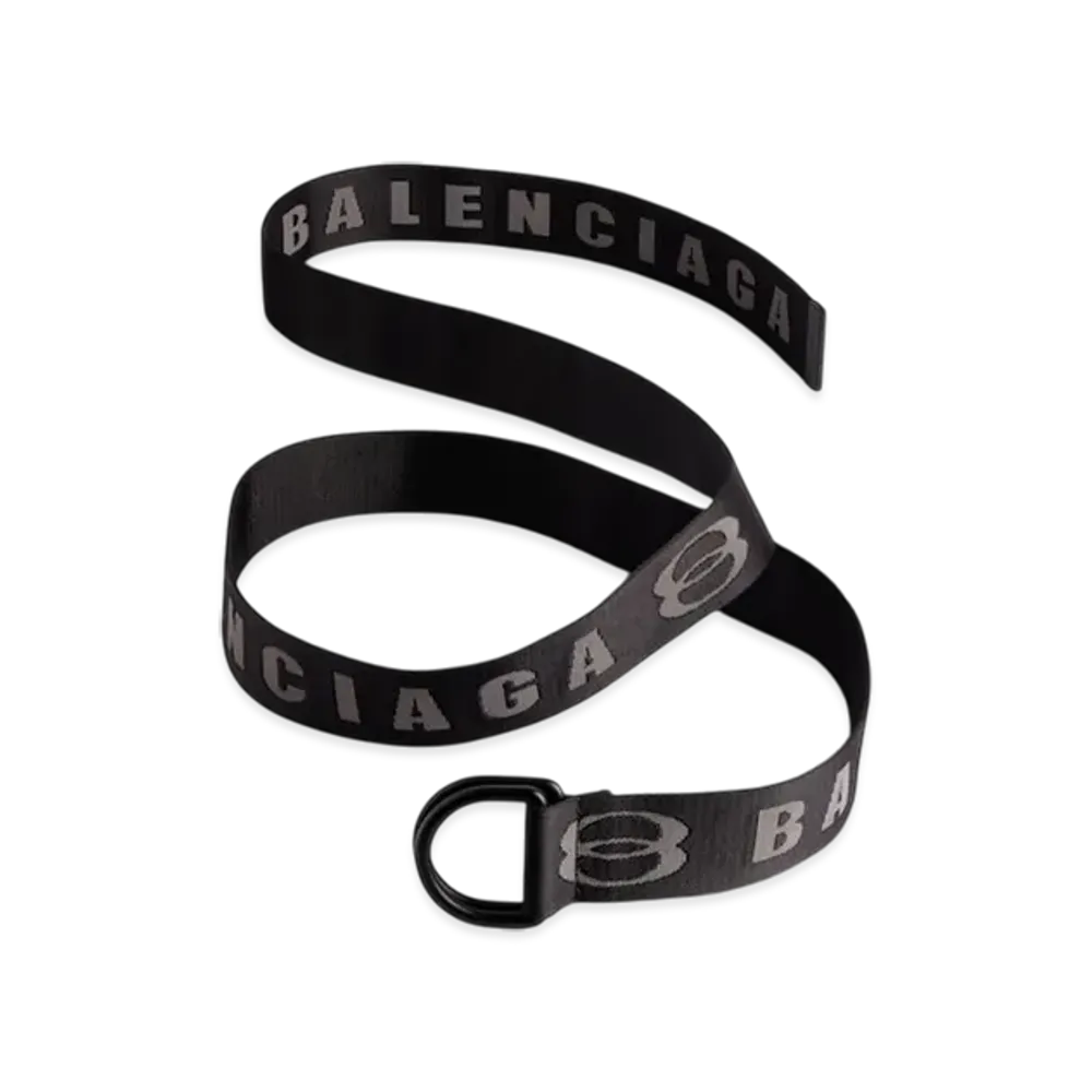 BALENCIAGA D Ring Belt "Black"