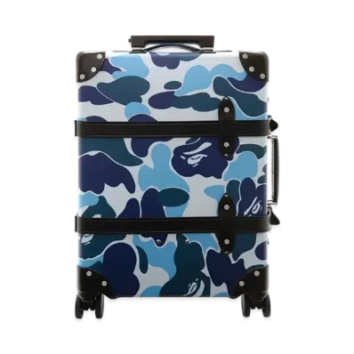 A BATHING APE x GLOBE-TROTTER Large 20" Carry-On 4 Wheels "Blue"