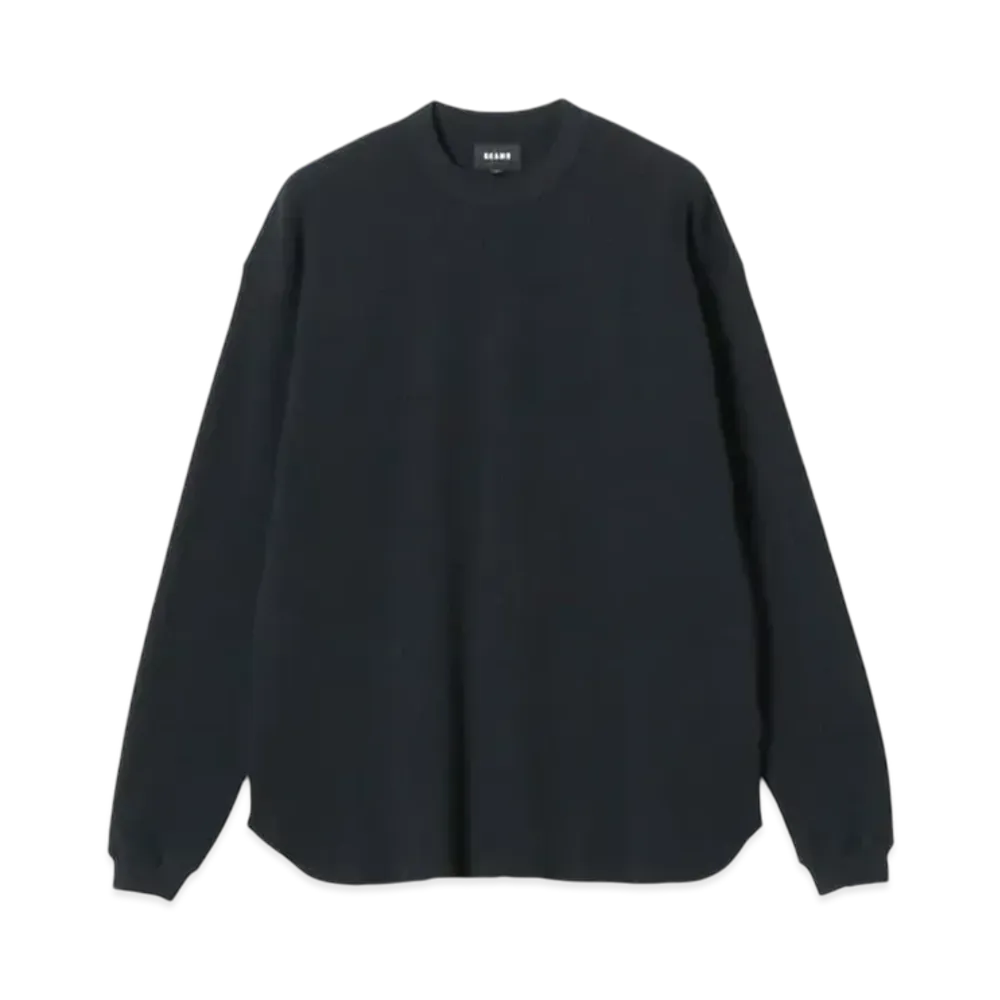 BEAMS Loose Crew Neck Thermal "Black"