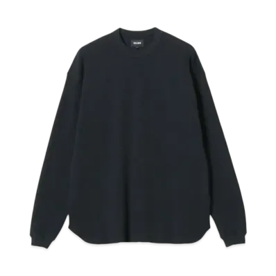 BEAMS Loose Crew Neck Thermal "Black"
