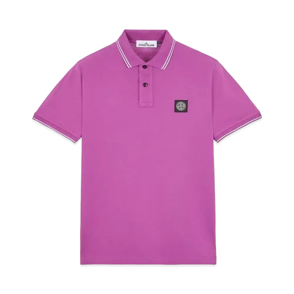 Stone Island 22S18 STRETCH COTTON PIQUE_SLIM FIT "Magenta"