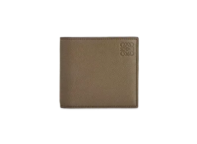 LOEWE Bifold Coin Wallet In Soft Grained Calfskin "Dark Moss"