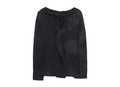 Yohji Yamamoto WOOL MILD JQ GLENCHECK G FLUTTERING FRONT LS "Blue/Grey"