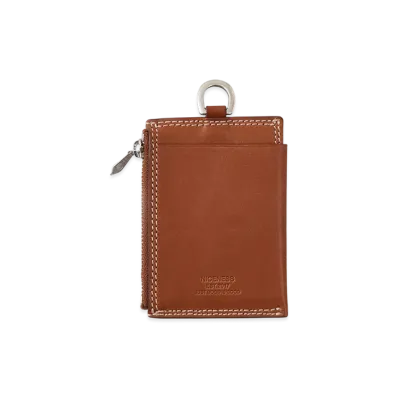 NICENESS Bayray Haas Leather Zip Card Case "Cognac"