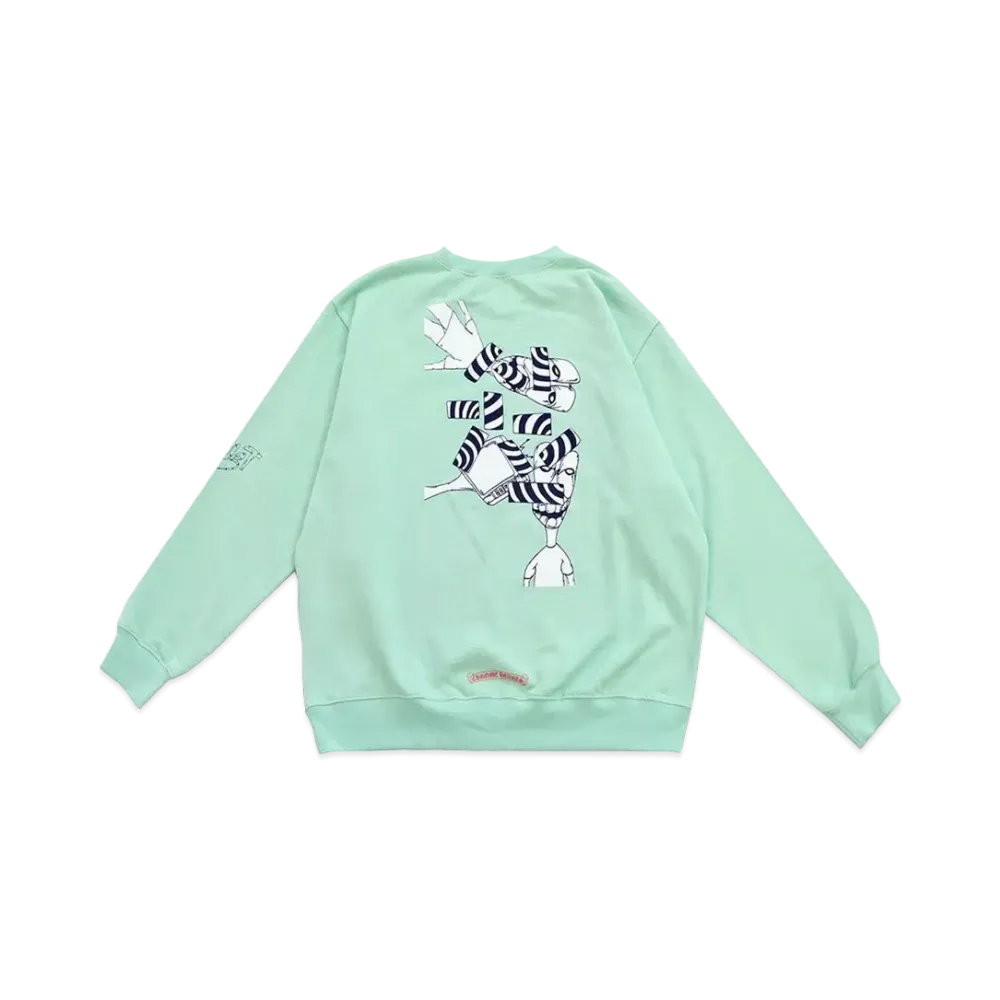 Chrome Hearts Matty Boy Lust Crewneck Sweatshirt "Seafoam"