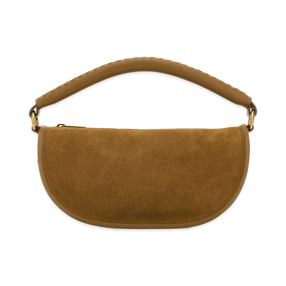 Burberry Women's Suede Hebden Handbag "Camel"