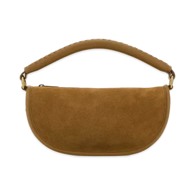 Burberry Women's Suede Hebden Handbag "Camel"