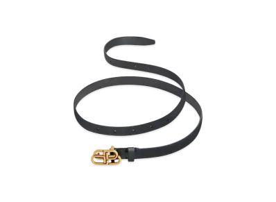 BALENCIAGA BB Super Thin Belt "Black"