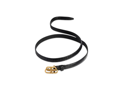 BALENCIAGA BB Super Thin Belt "Black"