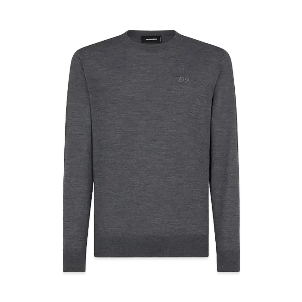 Dsquared2 D2 Knit Crewneck Pullover #1 "Gray"