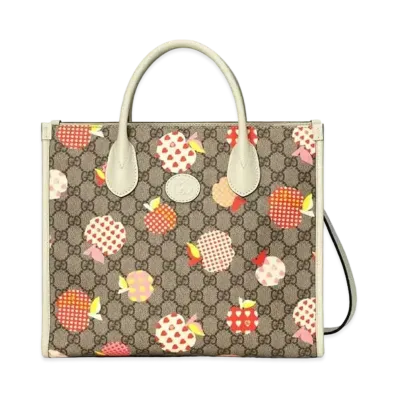 Gucci Les Pommes Small Tote "GG Supreme"