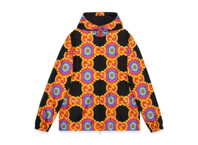GUCCI GG Kaleidoscope Water Repellent Jacket "Black/Multicolor"