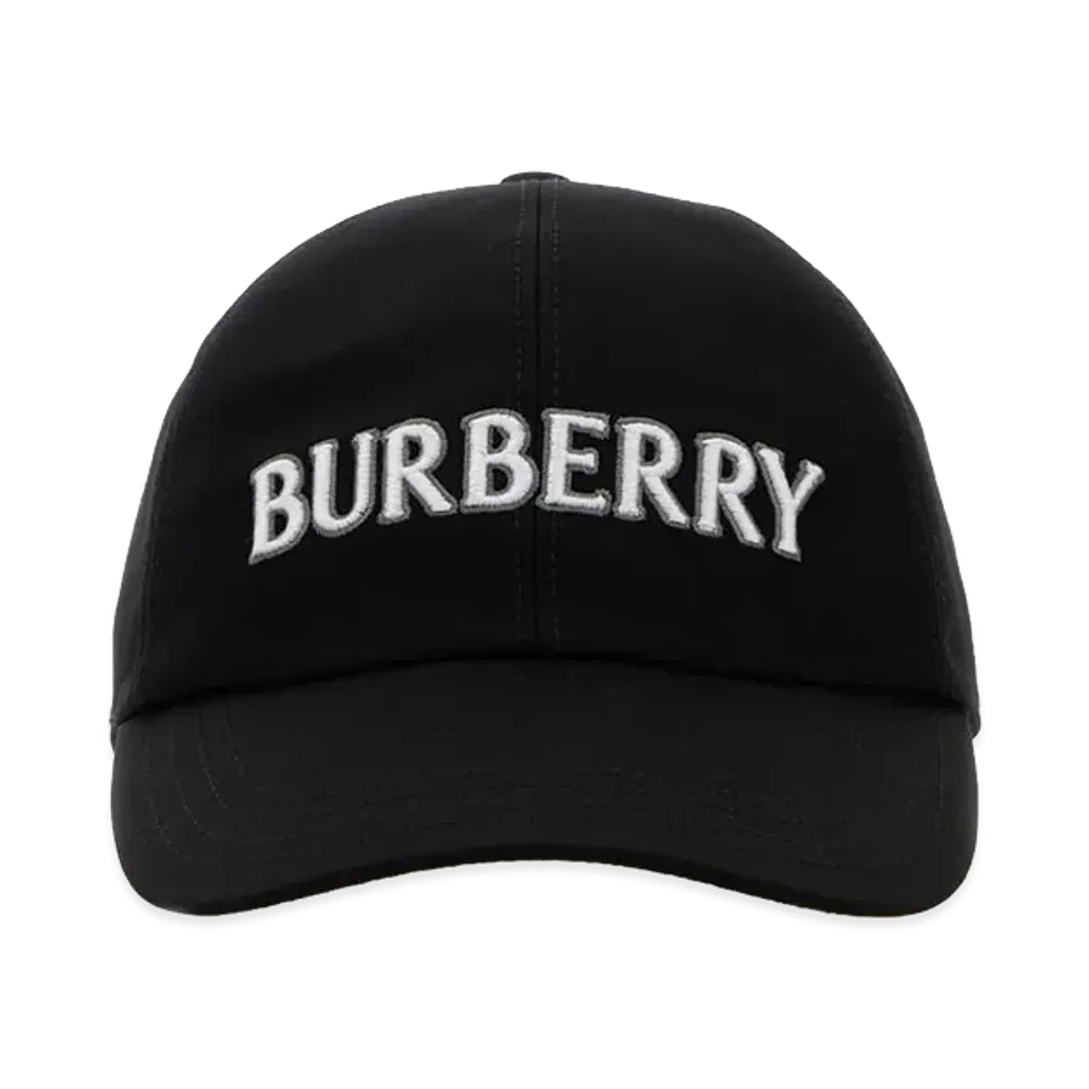 Burberry Women's Gabardine Baseball Cap "Black"