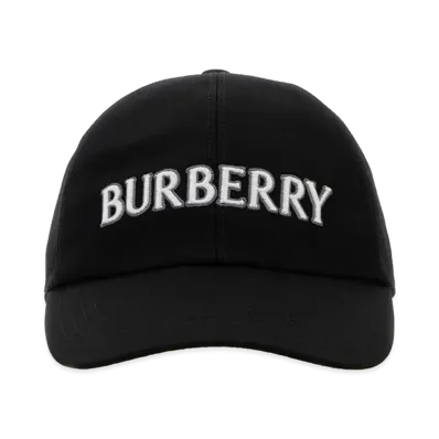 Burberry Women's Gabardine Baseball Cap "Black"