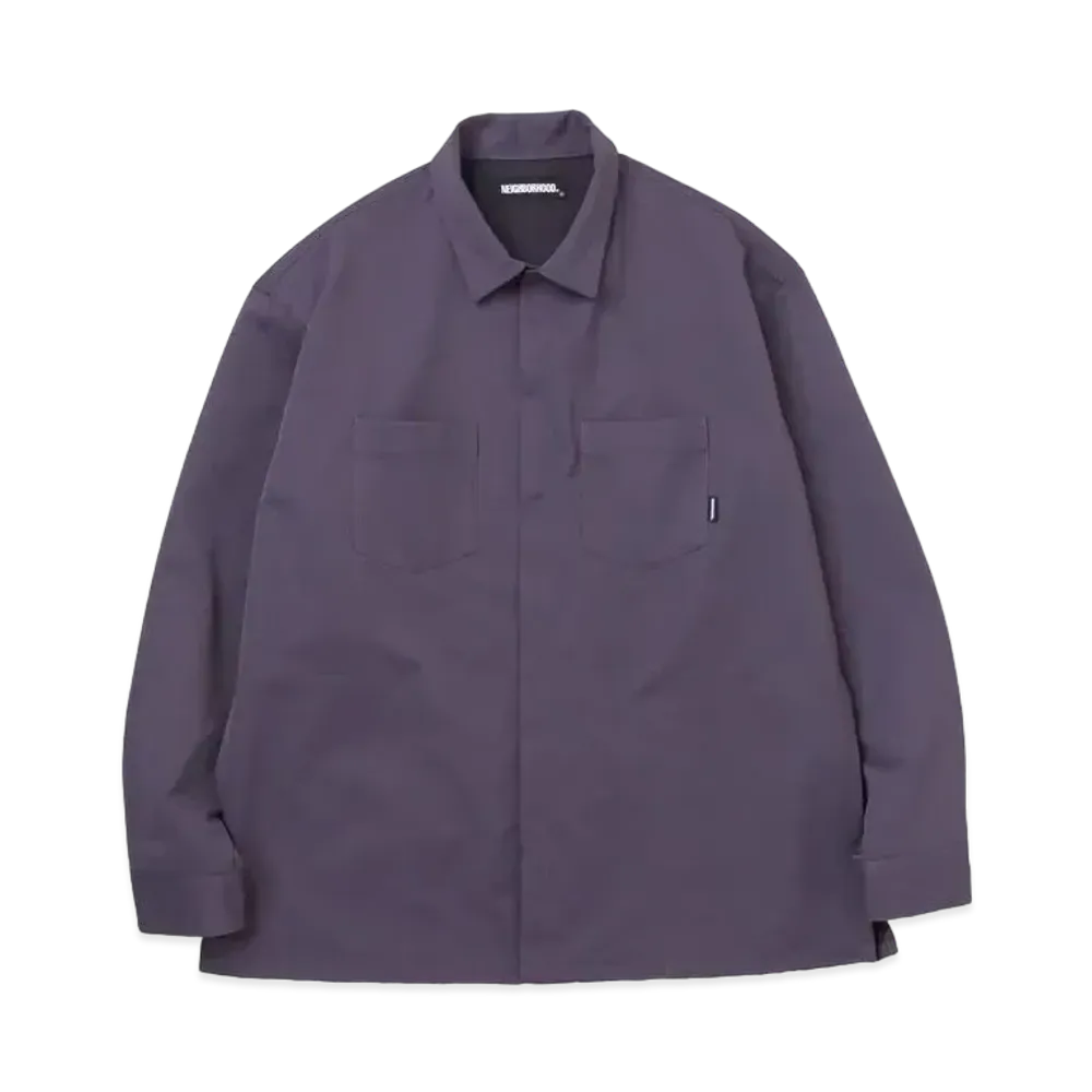 NEIGHBORHOOD PLAIN / E-SHIRT . LS "Charcoal"