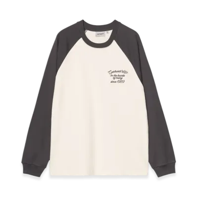 Carhartt WIP L/S Alston T-Shirt "Wax/Graphite"