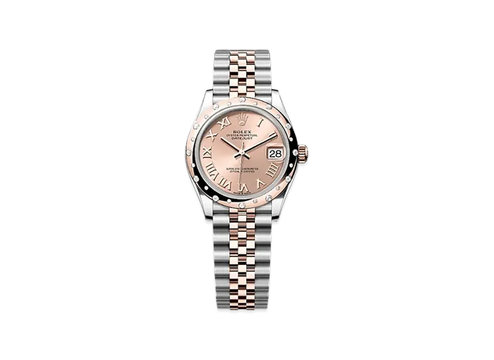 ROLEX Datejust 31mm Oystersteel & Everose Gold Diamond 278341RBR "Rose-colour"