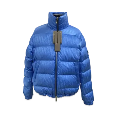 Dior Oblique Nylon Down Jacket "Blue"