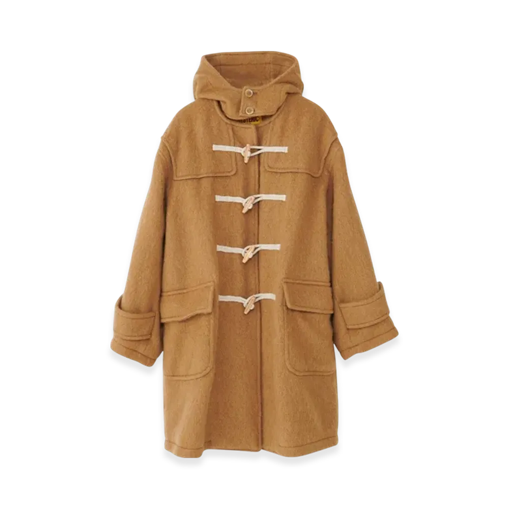 HYSTERIC GLAMOUR Oversized Duffel Coat "Beige"