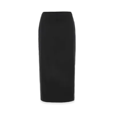 MIU MIU Women's Stretch Silk Skirt "Black"