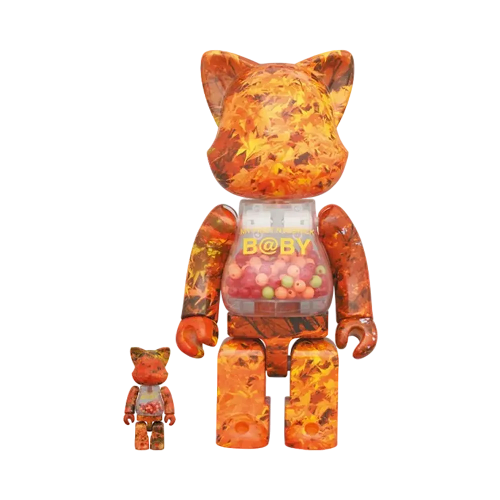 Bearbrick MY FIRST NY@BRICK B@BY 100% & 400% AUTUMN LEAVES Ver.