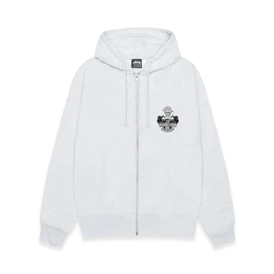 Stussy Built To Last Zip Hoodie "Ash Heather"