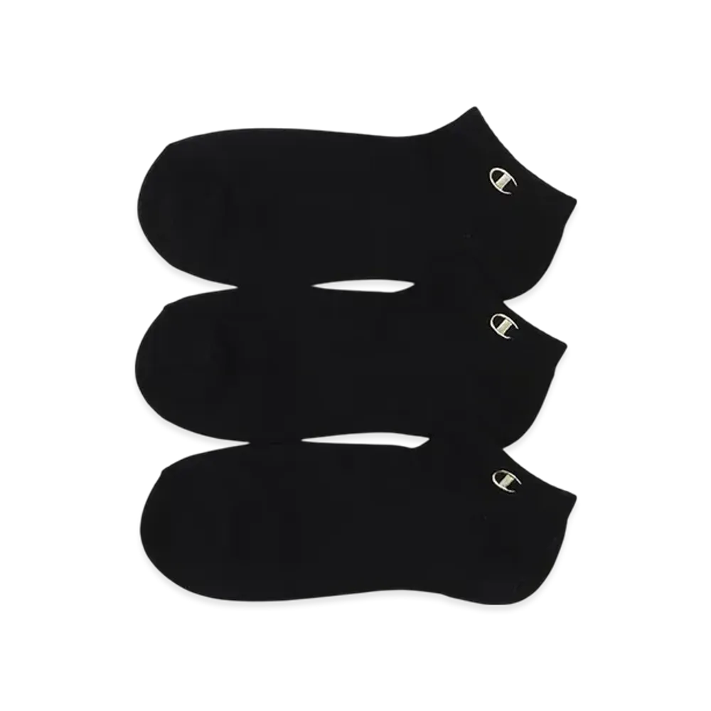 Champion 3-Pair Sneaker In Socks "Black"