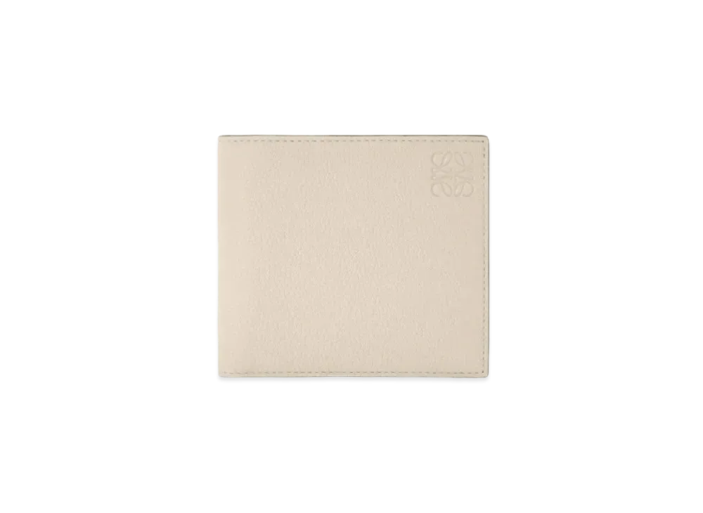 LOEWE Bifold Coin Wallet In Soft Grained Calfskin "Light Oat"