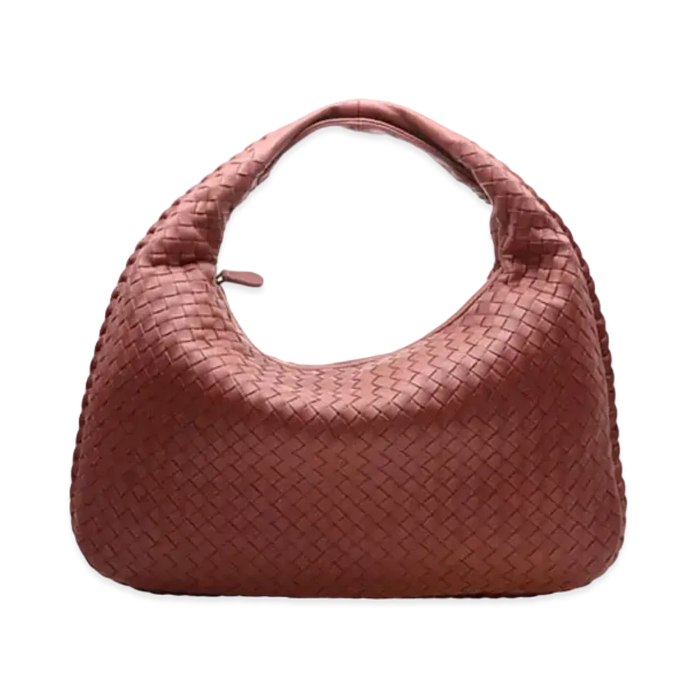 Bottega Veneta Lambskin Hand Bag "Red"