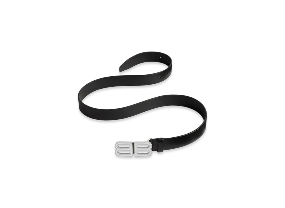 BALENCIAGA BB Hourglass Large Belt "Black"