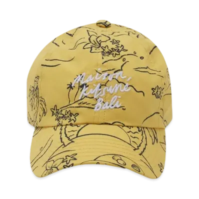 Maison Kitsune Tropical Palm 6P Cap "Honey Gold"